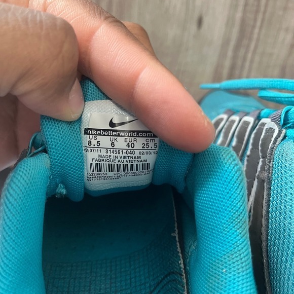 Nike Shox NZ Turquoise & Charcoal Grey Running Shoes Women's Size 8.5 314561-040 - Picture 12 of 13